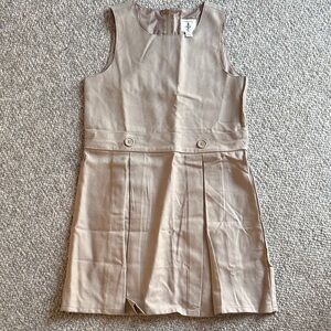 Lands' End Tan Sleeveless Dress